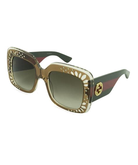 gucci sunglasses with red and green stripe|selfridges Gucci sunglasses.